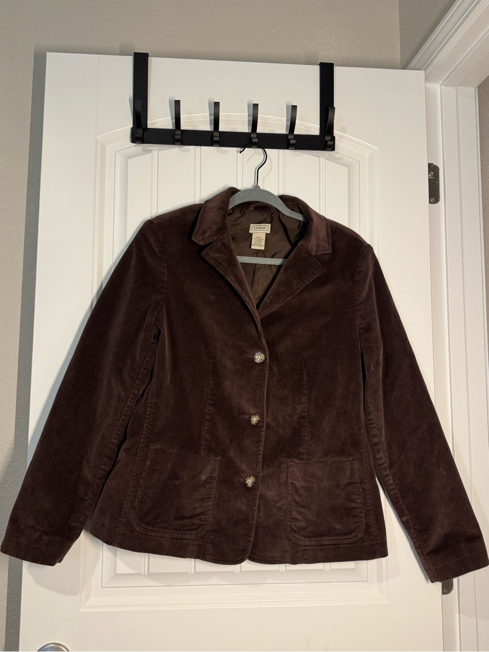 L.L. Bean Dark Brown Corduroy Blazer Jacket